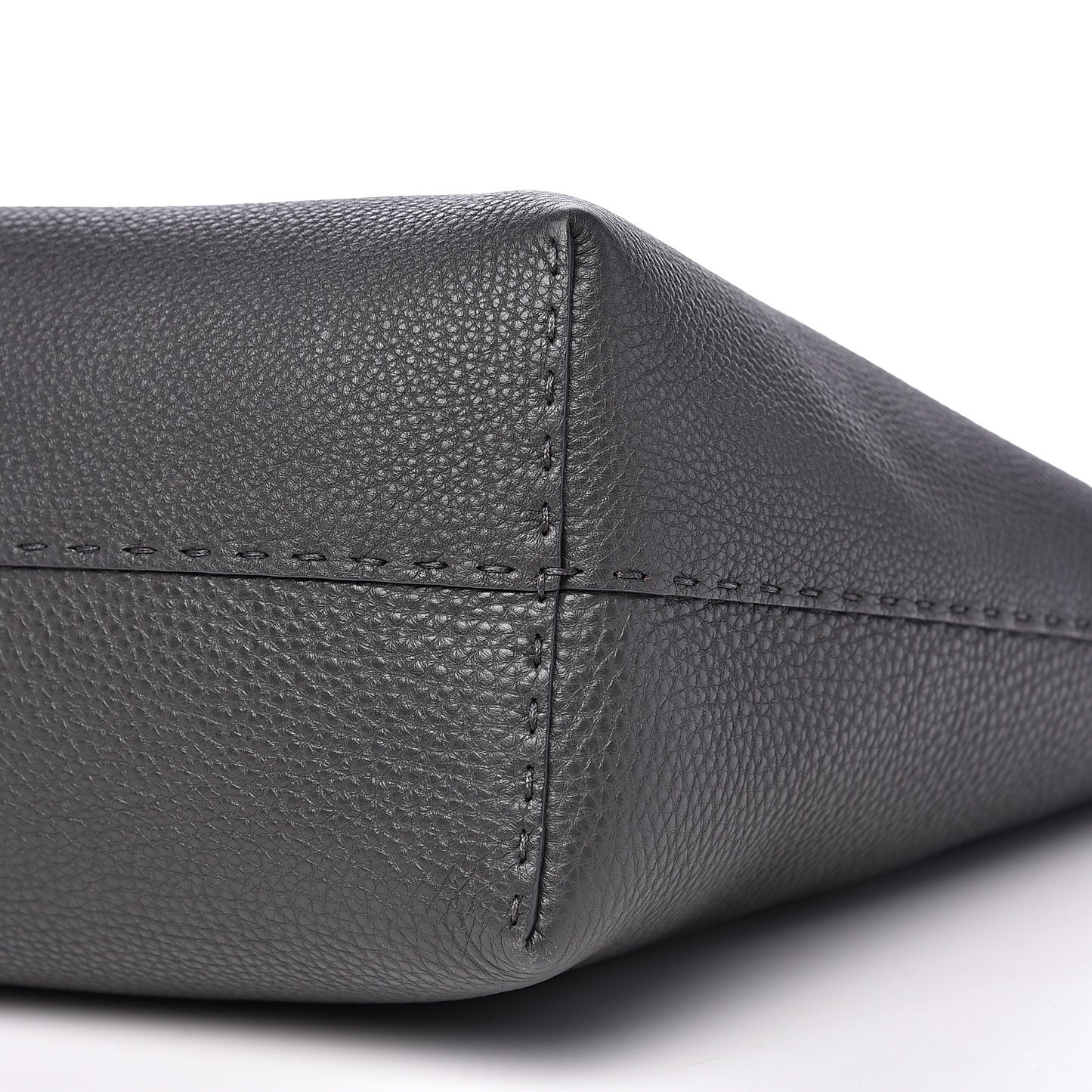 Cuoio Romano Selleria Bi-Color Large Carla Shopping Tote Asfalto Papavero