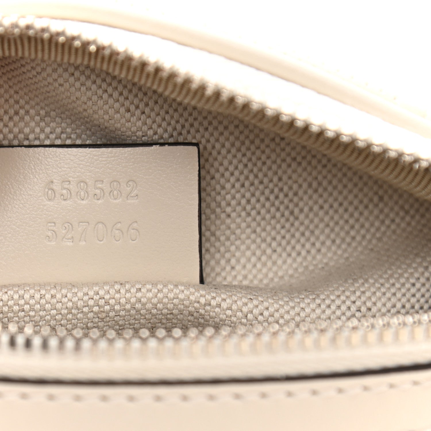 Gucci Calfskin GG Tennis Embossed Belt Bag Mystic White 7 of 10