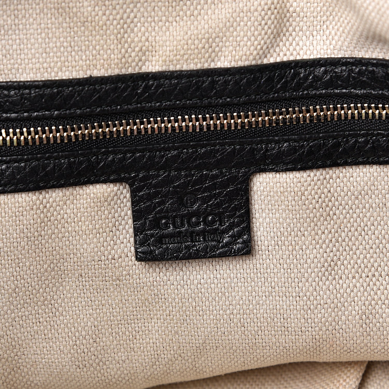 Gucci Pebbled Calfskin Medium Soho Shoulder Bag Black 6 of 11