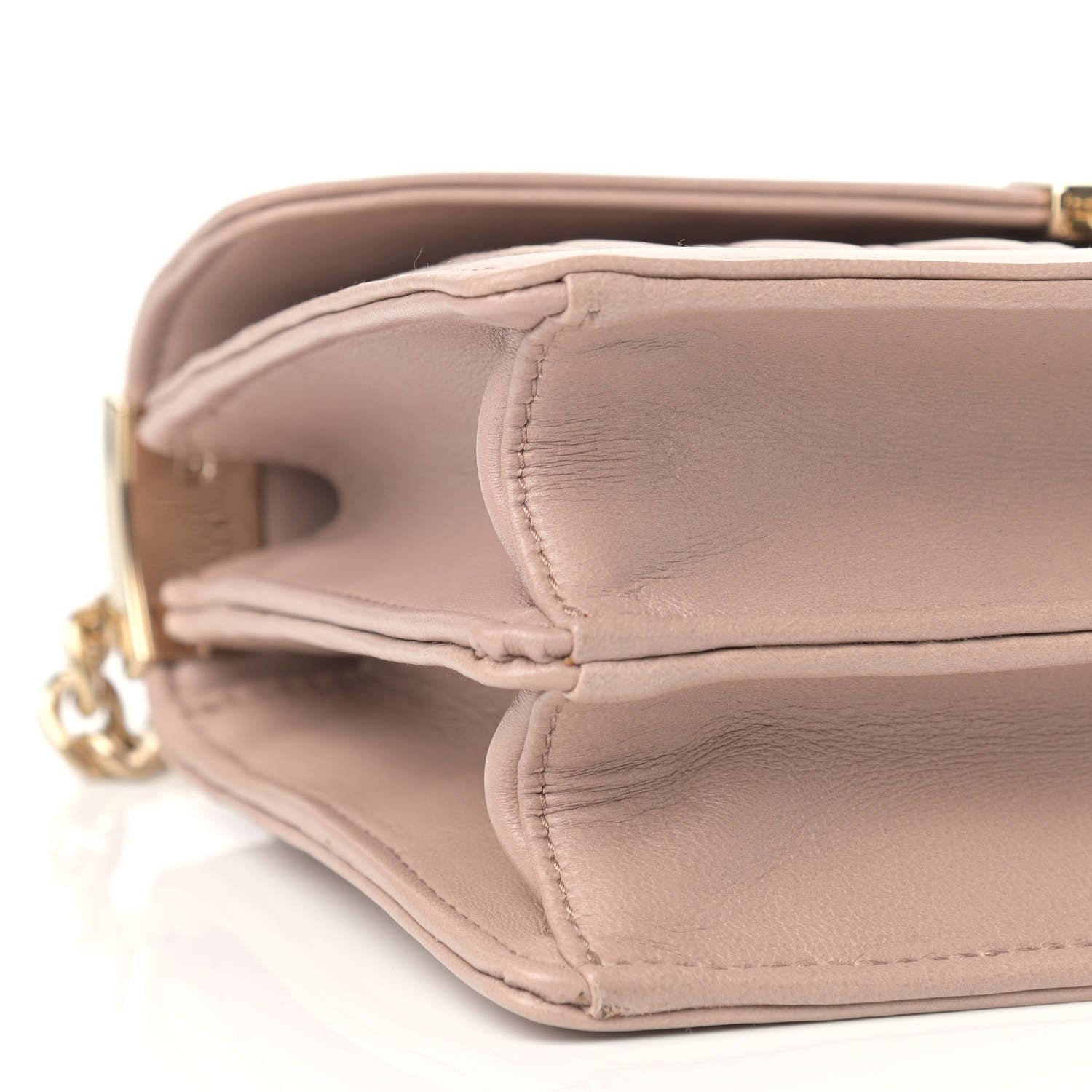Miu Miu Lambskin Confidential Matelasse Chain Shoulder Bag Orchidea 6 of 7