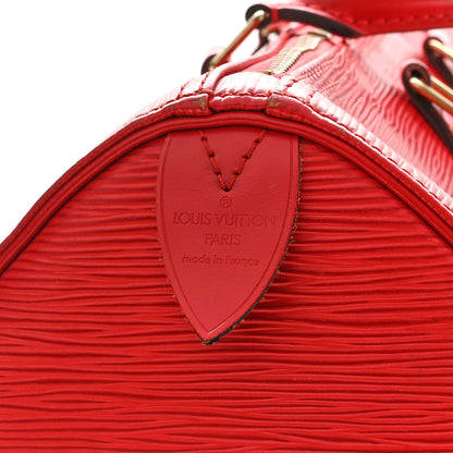 Louis Vuitton Epi Speedy 35 Castillan Red 6 of 21