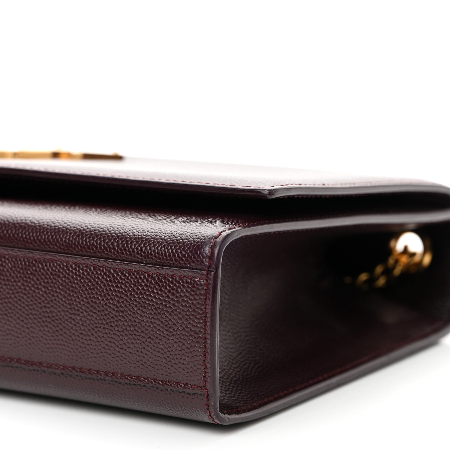Saint Laurent Grain De Poudre Medium Classic Monogram Kate Satchel Amaranto 9 of 9