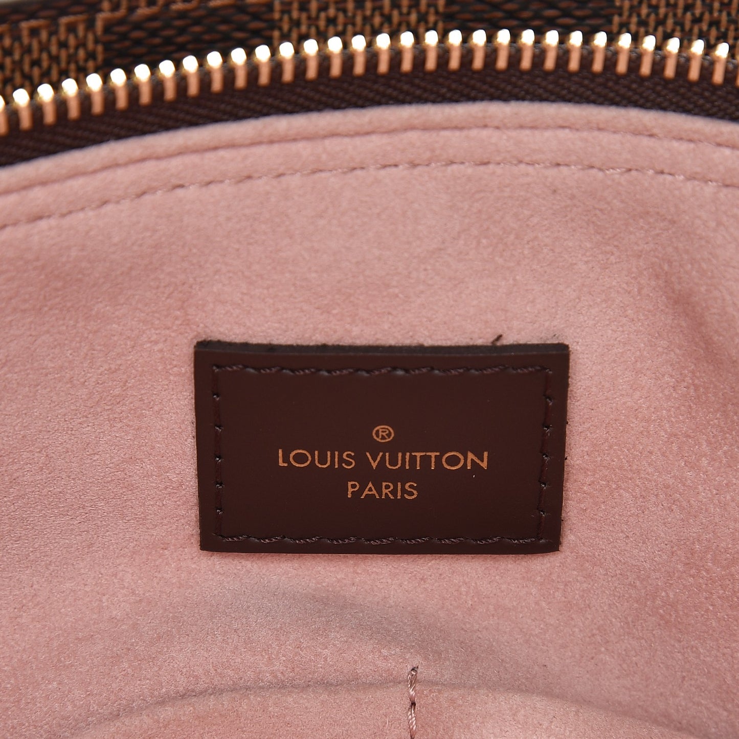 Cuir Taurillon Damier Ebene Normandy Magnolia