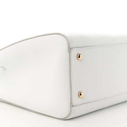 Chanel Grained Calfskin Small Neo Executive Shopper Tote White 9 of 12