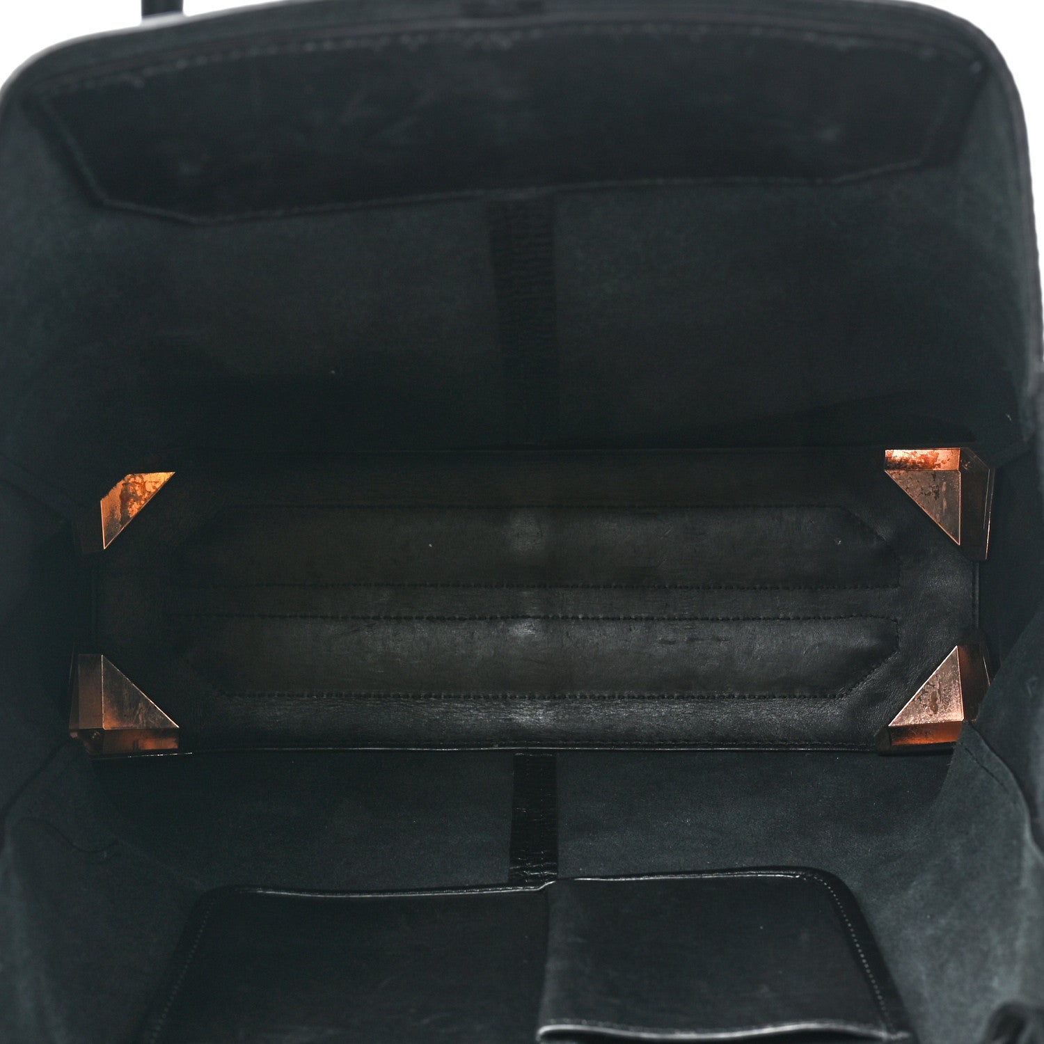 Alexander Wang Pebbled Calfskin Large Prisma Skeletal Tote Black Rose Gold Hardware 6 of 16