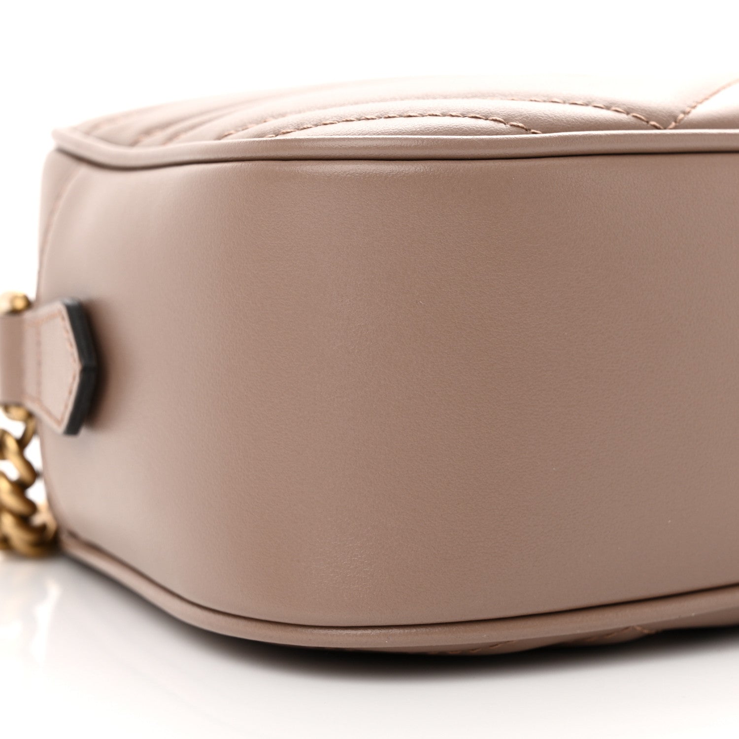 Gucci Calfskin Matelasse Small GG Marmont Chain Shoulder Bag Porcelain Rose 9 of 10