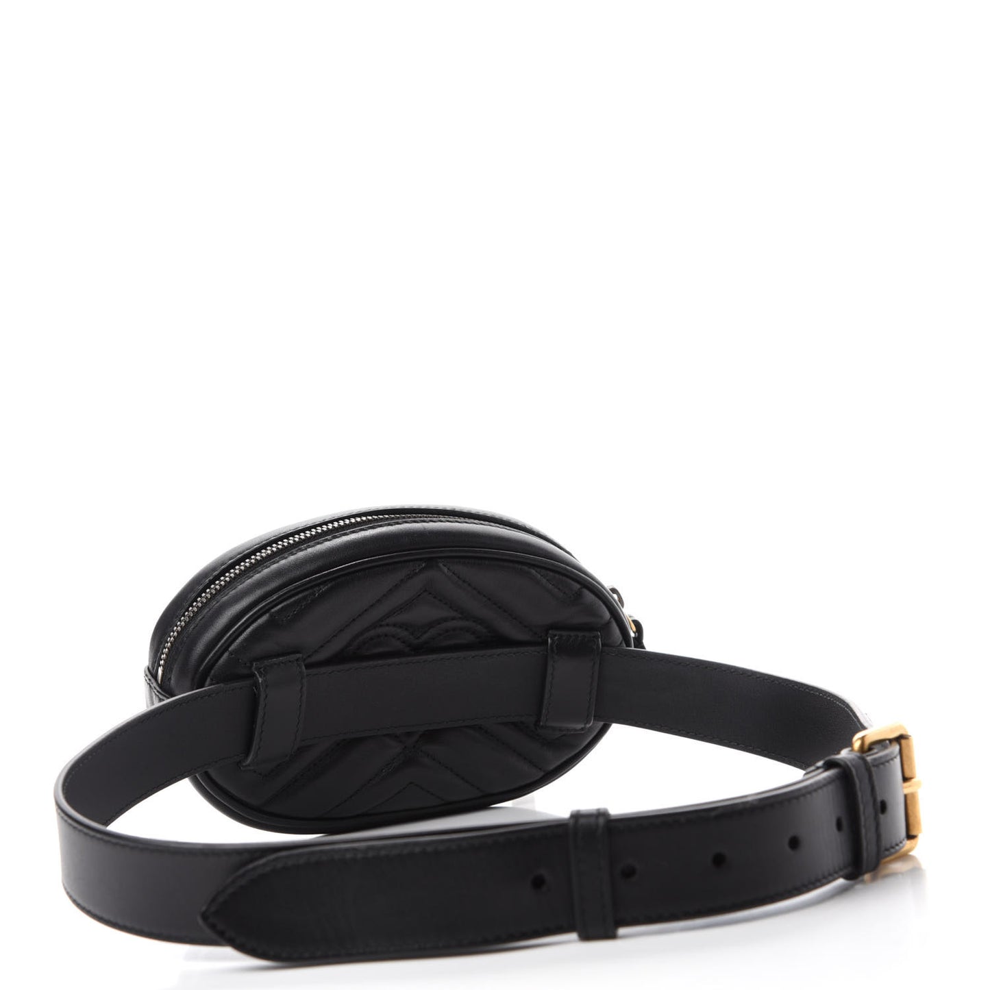 Calfskin Matelasse GG Marmont Belt Bag 95 38 Black