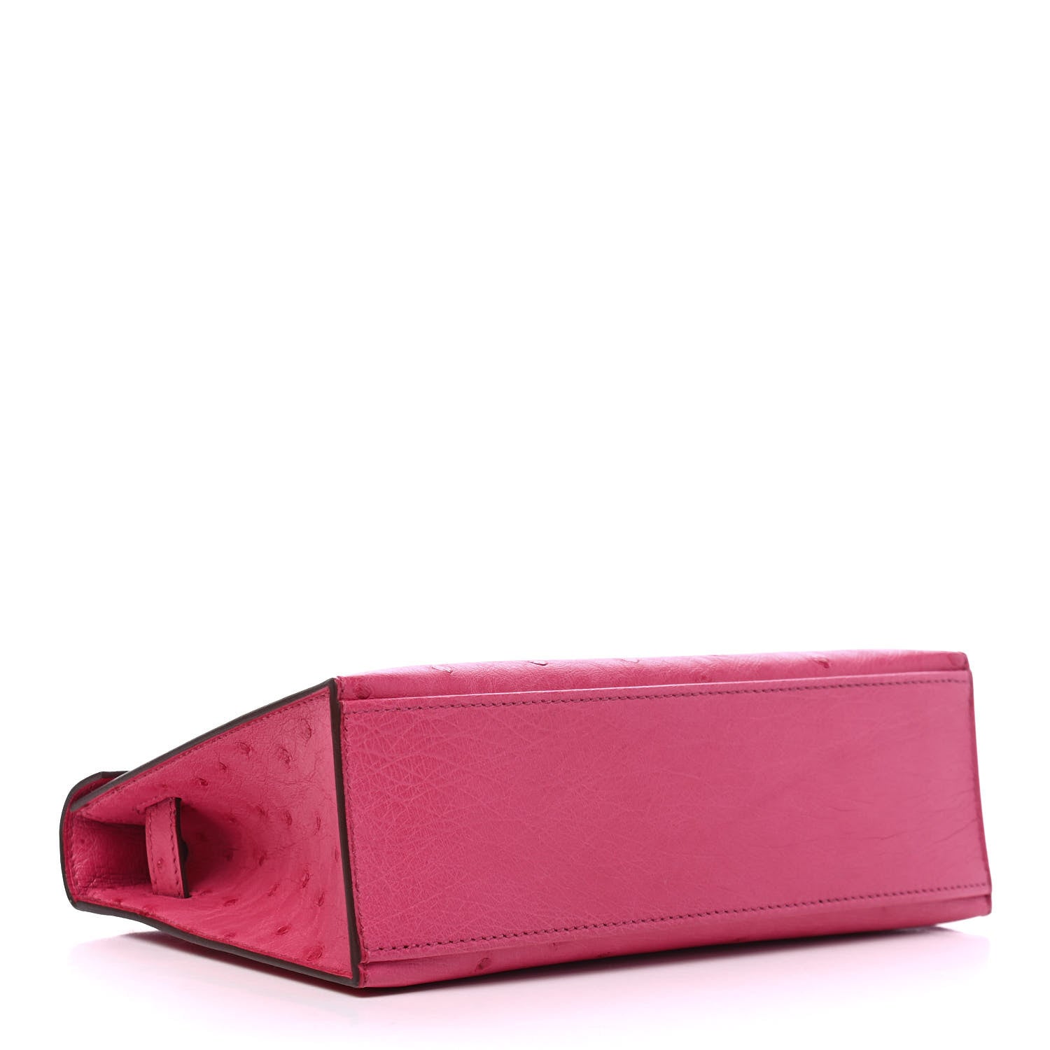 Hermes Ostrich Kelly Pochette Rose Tyrien 4 of 8