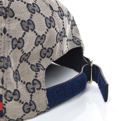 Gucci Monogram Web Baseball Hat M Beige Blue 4 of 7