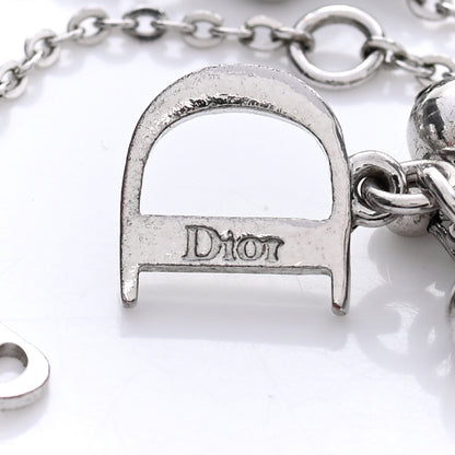 Christian Dior Metal Logo Charm Bracelet Silver 4 of 6