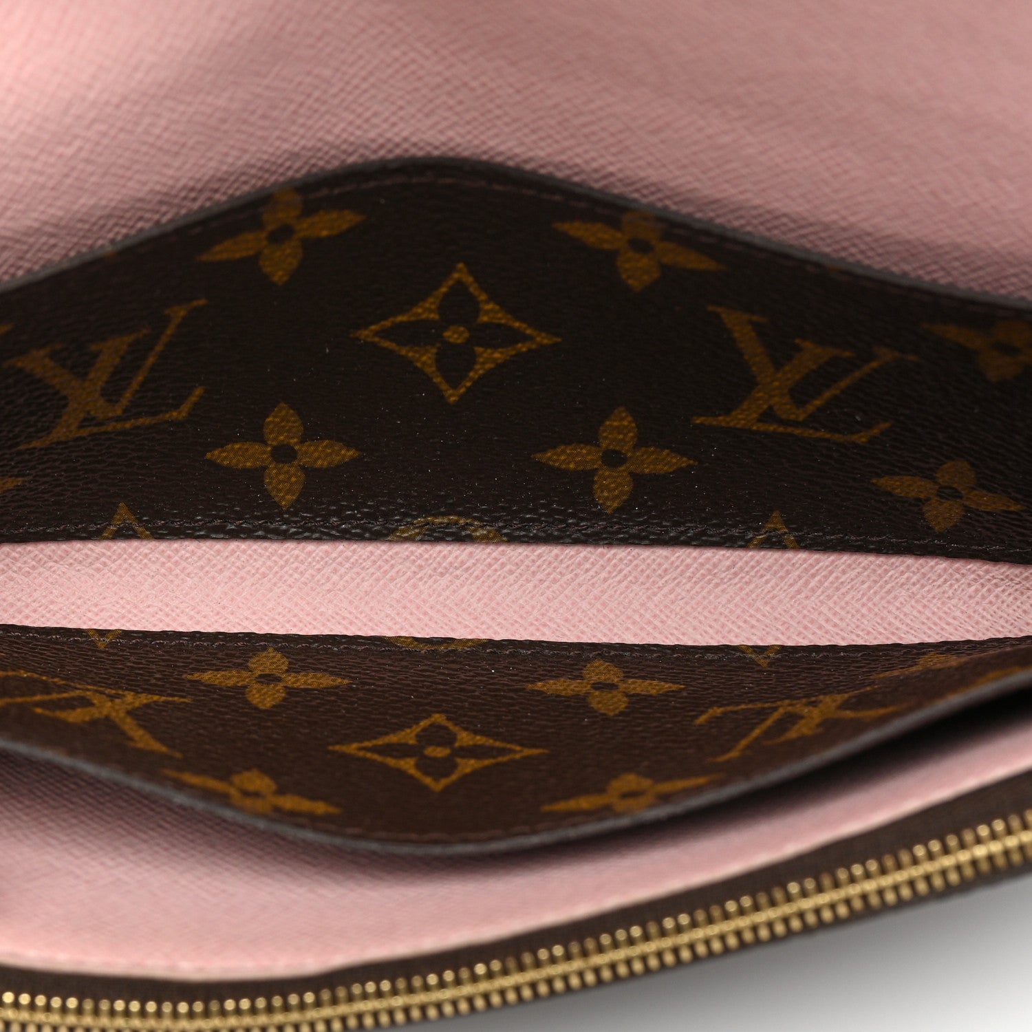 Louis Vuitton Monogram Emilie Wallet Rose Ballerine 6 of 12