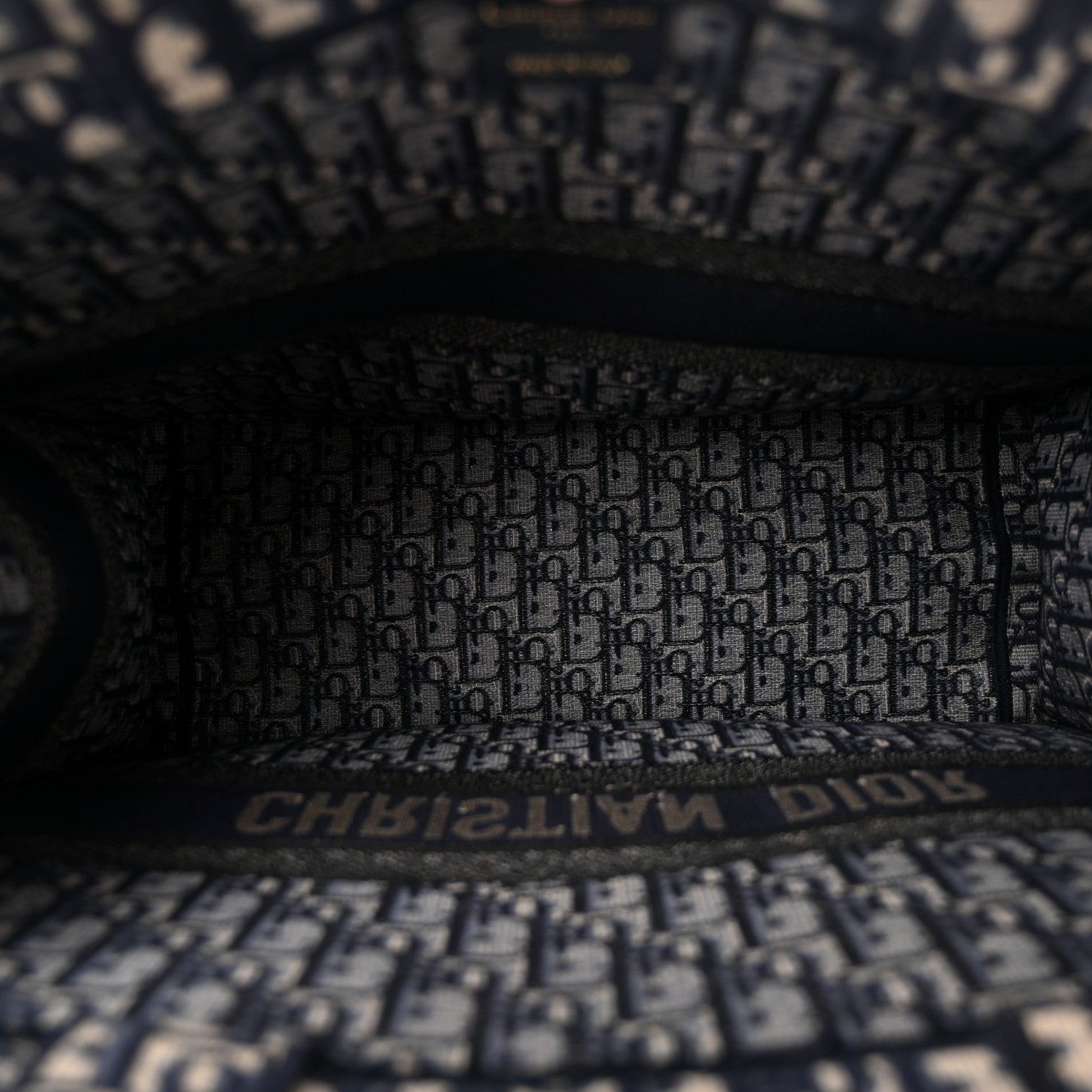 Christian Dior Oblique Large Book Tote Blue Multicolor 5 of 10