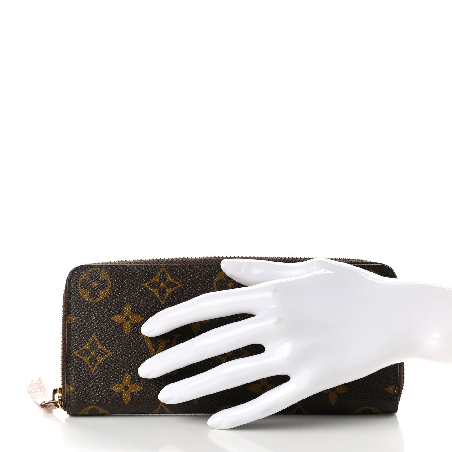 Monogram Clemence Wallet Rose Ballerine