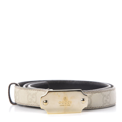 Gucci Guccissima Belt 85 34 Off White 1 of 10