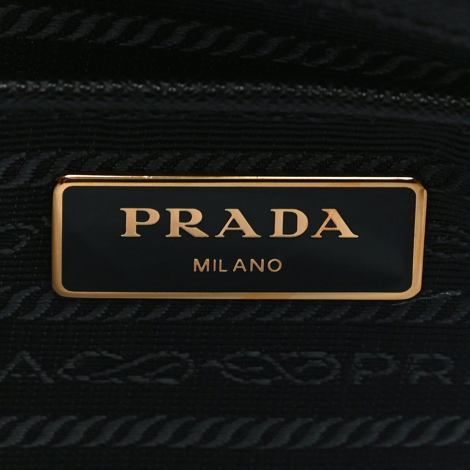 Prada Tessuto Nylon Saffiano Tote Black 6 of 11