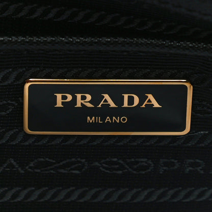 Prada Tessuto Nylon Saffiano Tote Black 6 of 11