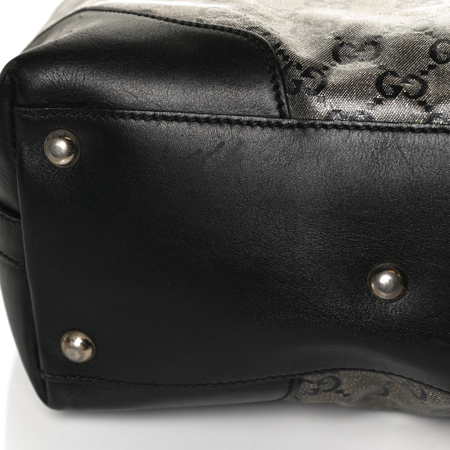 Gucci Crystal Monogram Bucket Tote Black 16 of 19