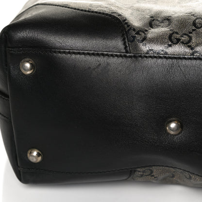 Gucci Crystal Monogram Bucket Tote Black 16 of 19