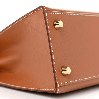Hermes Epsom Kelly Sellier 25 Gold 9 of 11