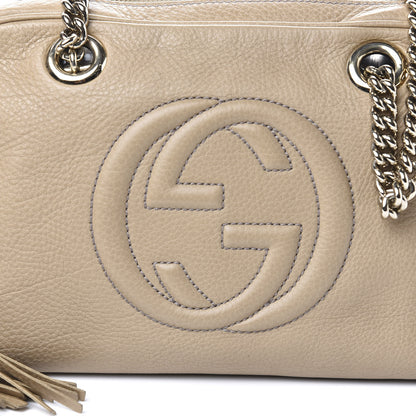 Gucci Pebbled Calfskin Small Soho Bowler Camelia 10 of 10