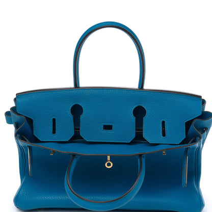 Hermes Togo Birkin 30 Bleu Zanzibar 5 of 36