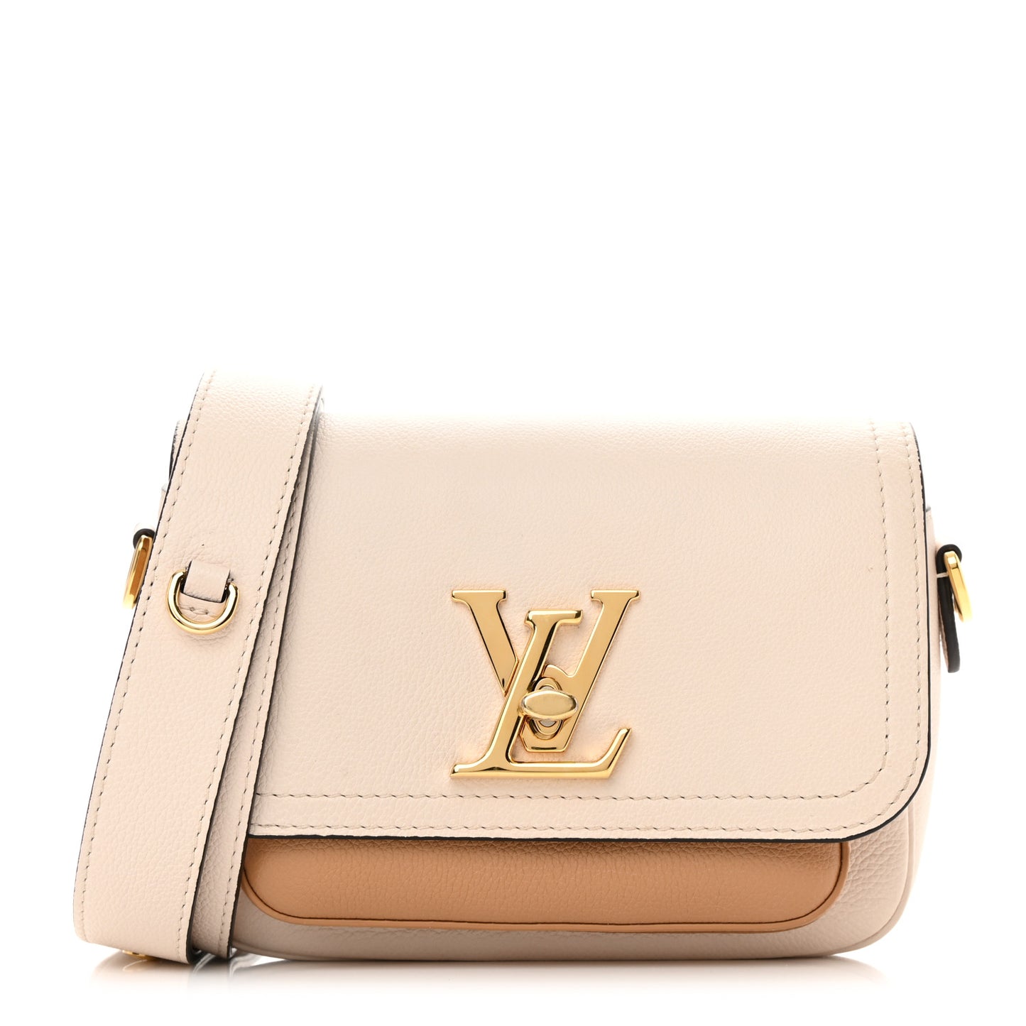 Grained Calfskin Lockme Tender Quartz