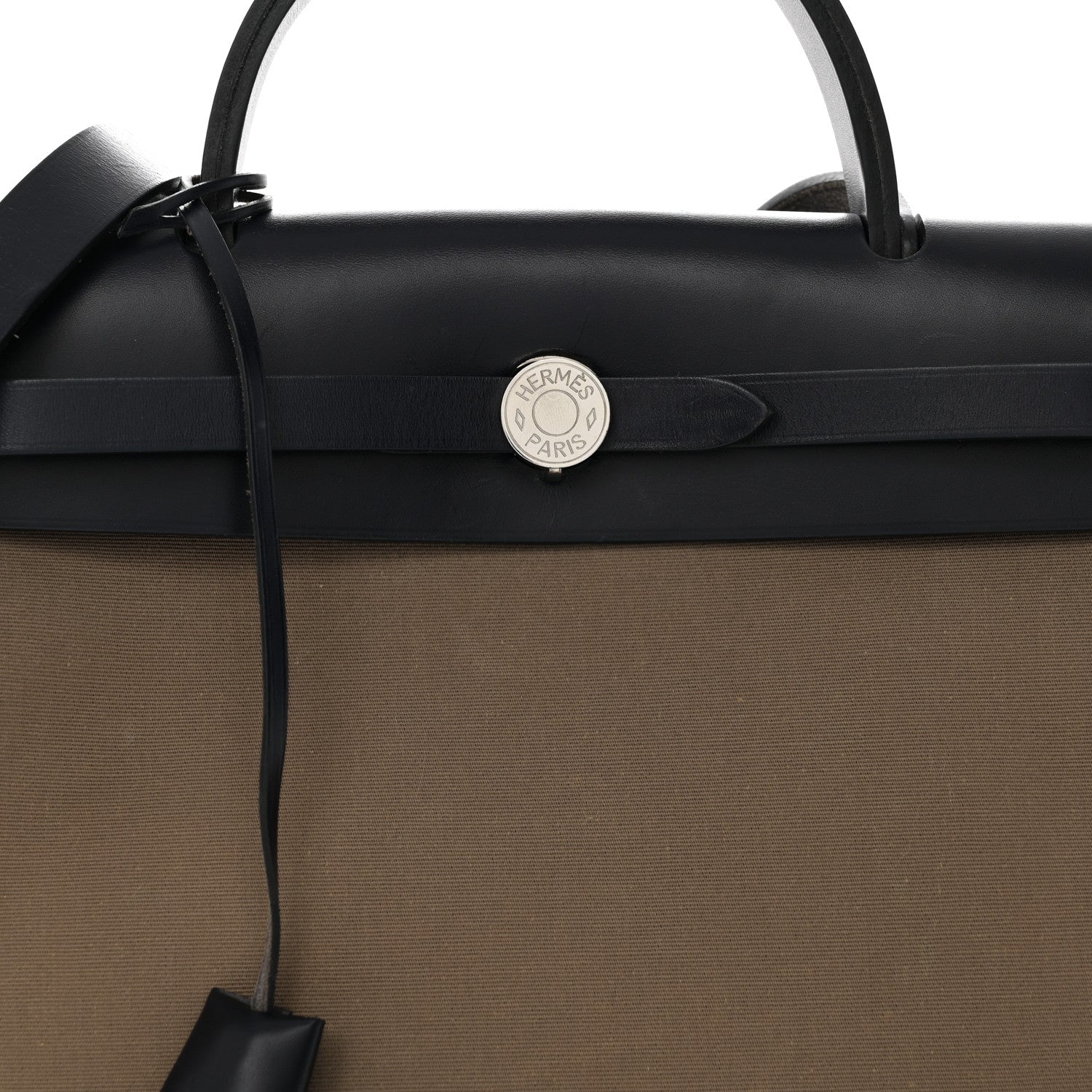 Hermes Toile Officier Vache Hunter Herbag Zip 31 PM Etoupe Bleu Indigo 8 of 19