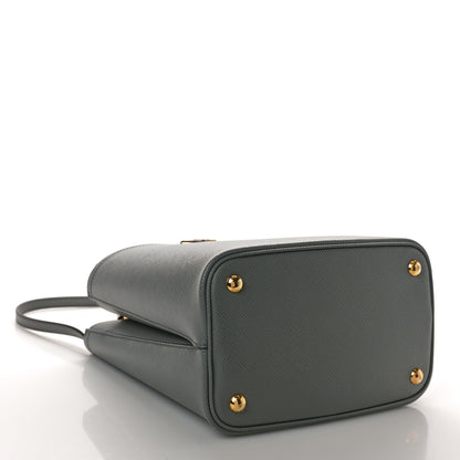 Prada Saffiano Cuir Medium Panier Bucket Bag Ardesia Black 4 of 10