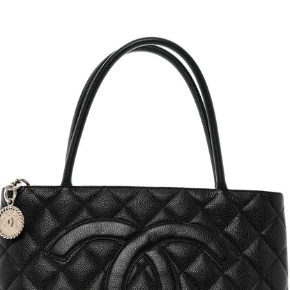 Chanel Caviar Quilted Medallion Tote Black 5 of 11