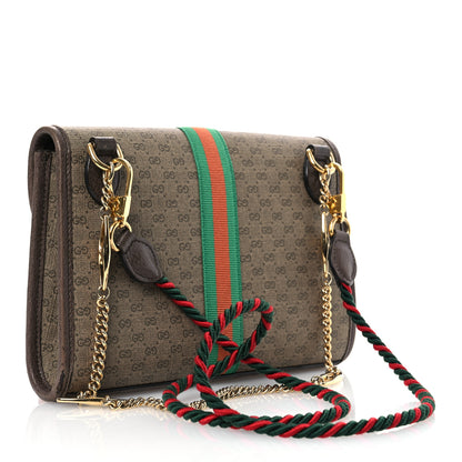 Gucci Mini Vintage GG Supreme Monogram Web Medium Rajah Slim Flap Shoulder Bag Beige New Acero 2 of 17