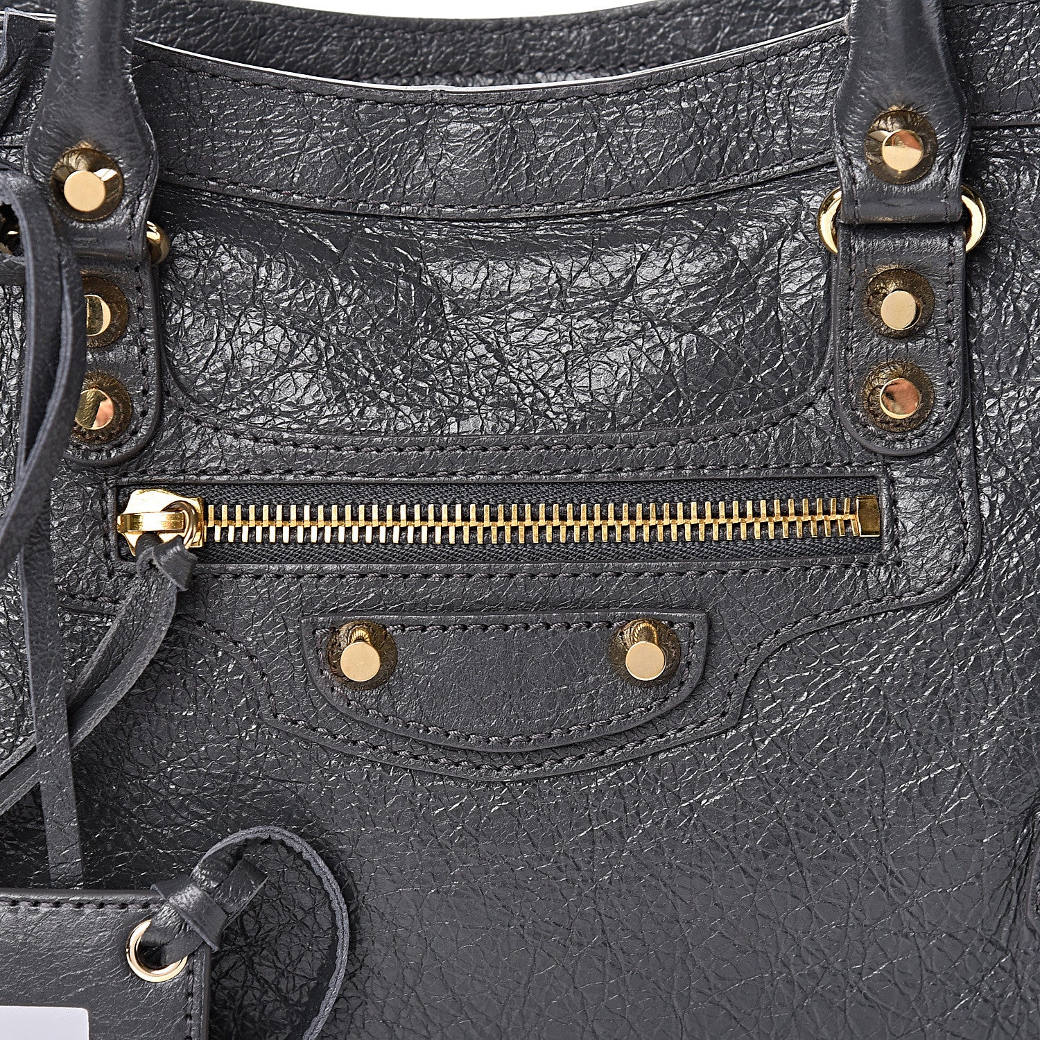 Balenciaga Agneau Classic Gold Hardware S City Gris Fossile 11 of 11