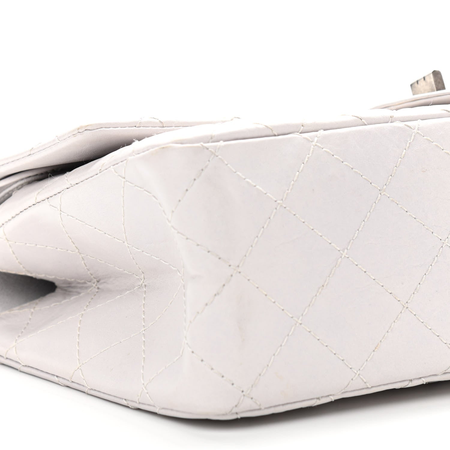 Chanel Aged Calfskin Quilted 2.55 Reissue 226 Flap Ivory 8 of 11