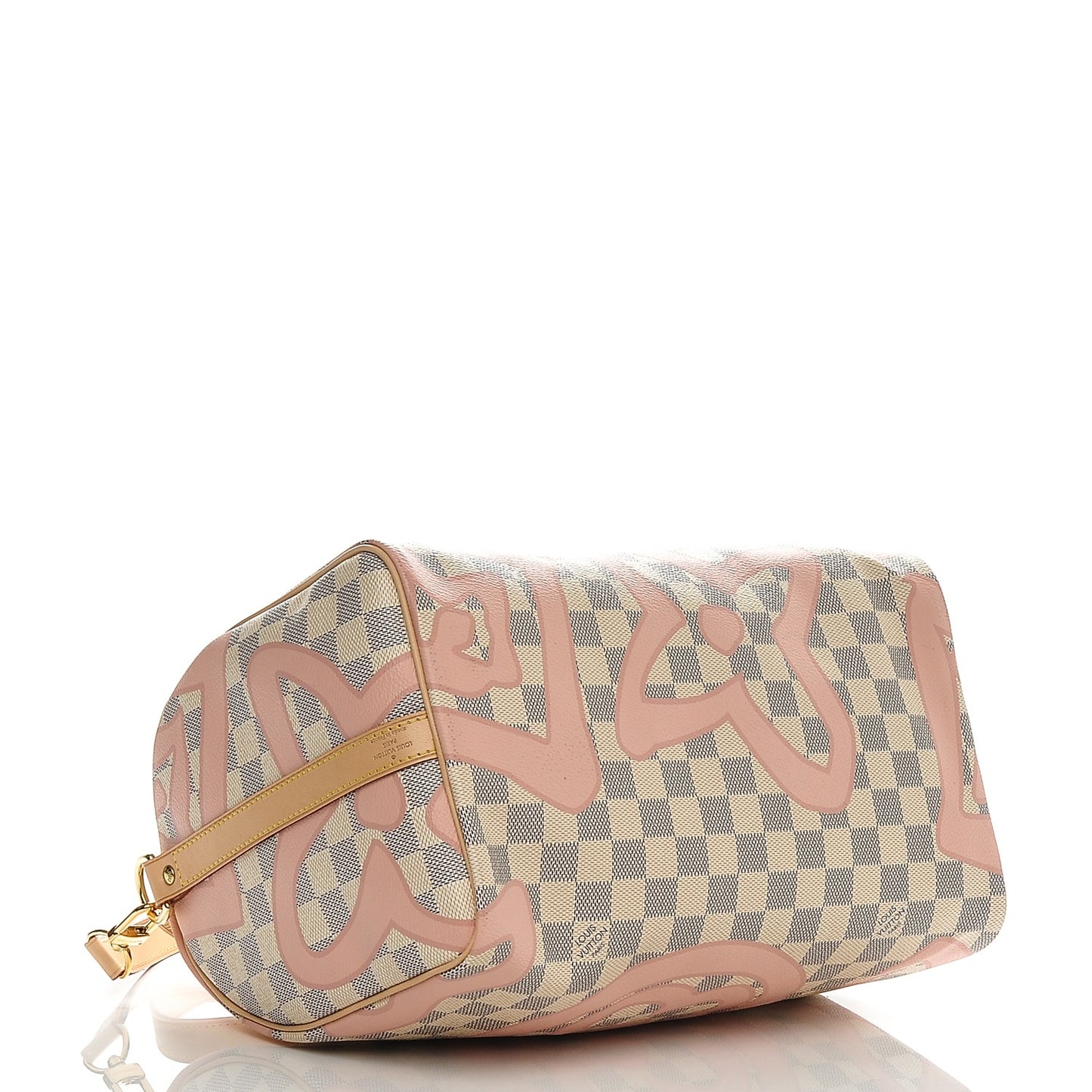 Damier Azur Tahitienne Speedy Bandouliere 30 Rose Ballerine