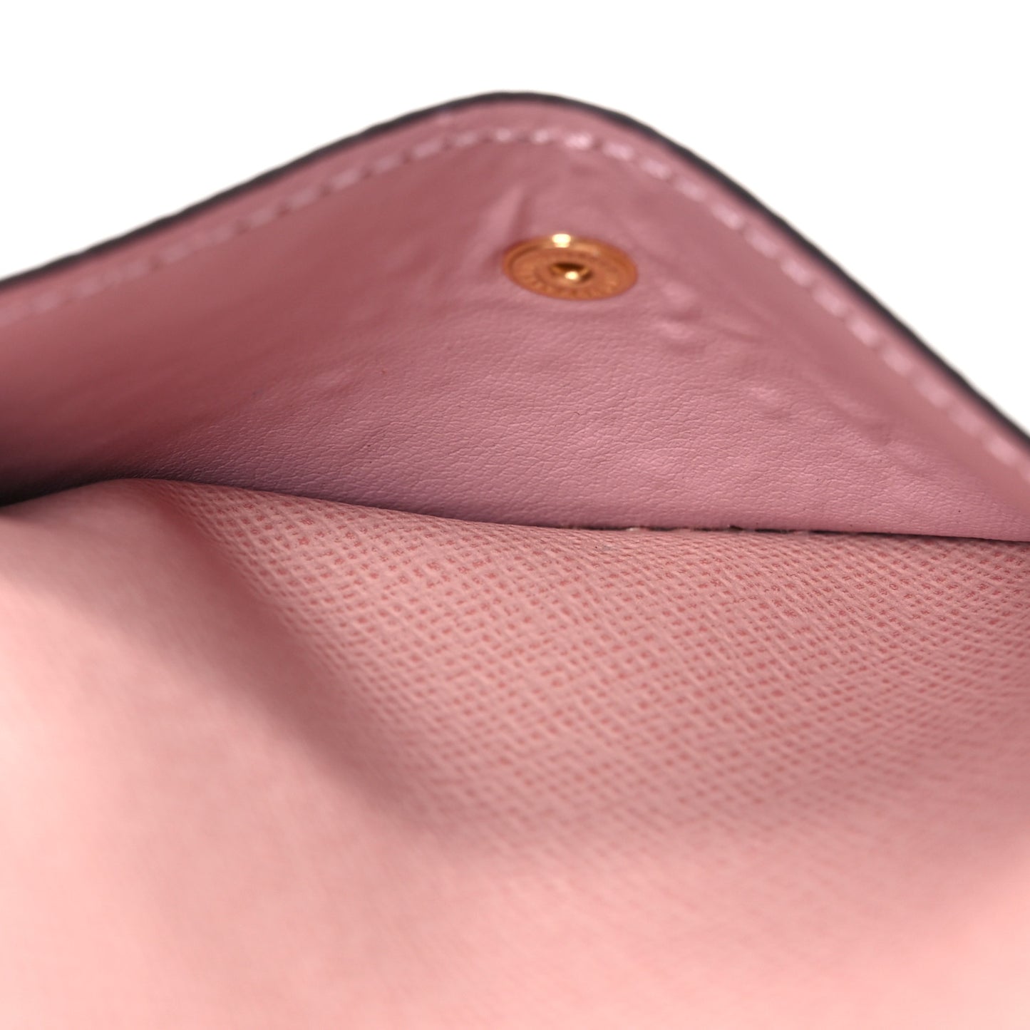 Damier Ebene Recto Verso Card Holder Rose Ballerine