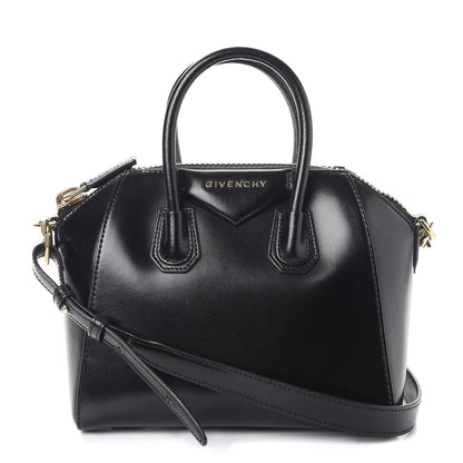 Givenchy Shiny Lord Calfskin Mini Antigona Black 1 of 16