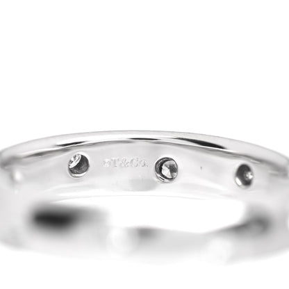 Tiffany Platinum Diamond 4mm Etoile Band Ring 52 6 4 of 4