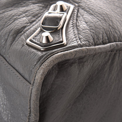 Balenciaga Agneau Silver Metallic Edge Hardware City Gris Cendre 11 of 14
