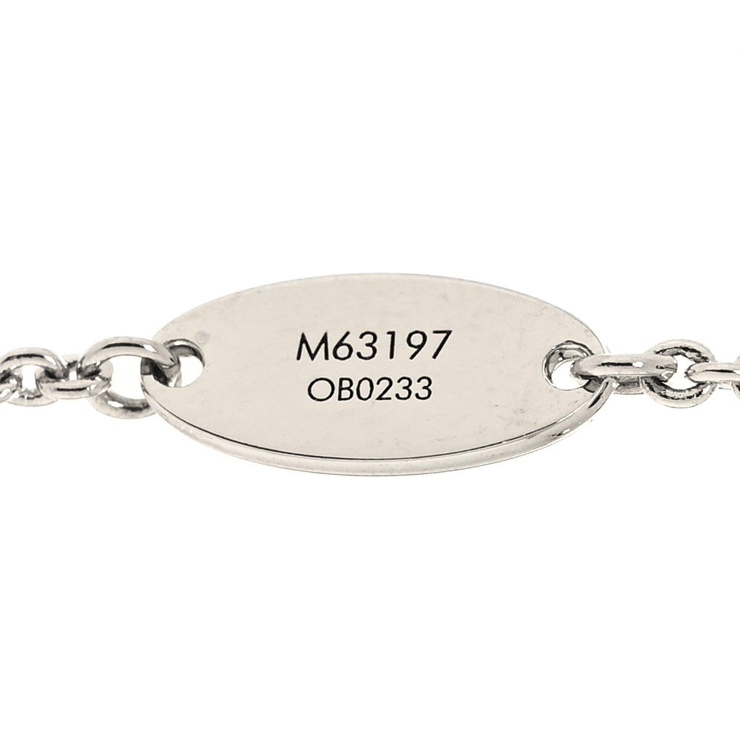 Louis Vuitton Metal Essential V Supple Necklace Silver 6 of 7