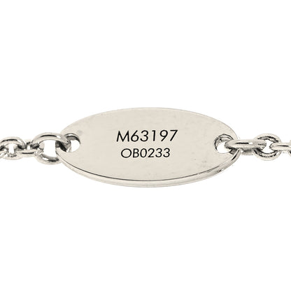 Louis Vuitton Metal Essential V Supple Necklace Silver 6 of 7