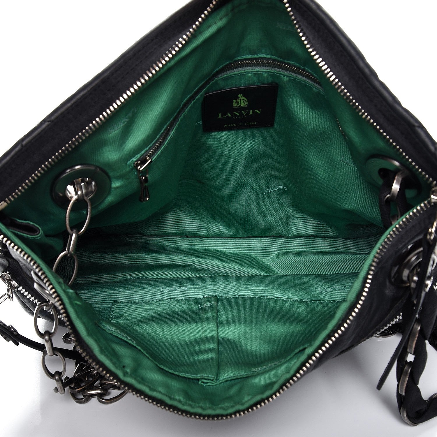 Lanvin Lambskin Quilted Medium Amalia Shoulder Bag Black 6 of 19