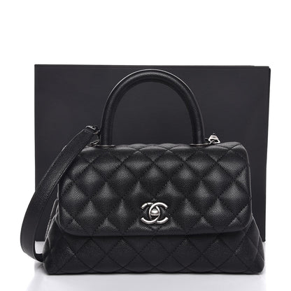 Chanel Caviar Quilted Mini Coco Handle Flap Black 8 of 8