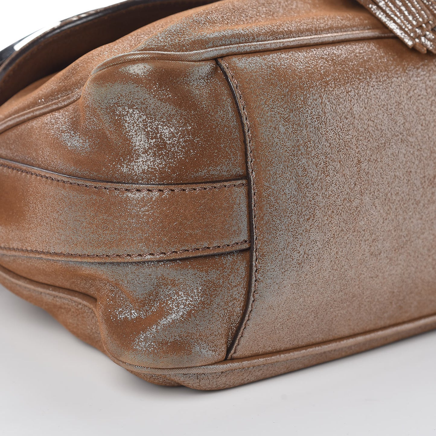 Metallic Calfskin Daydream Shoulder Bag Bronze