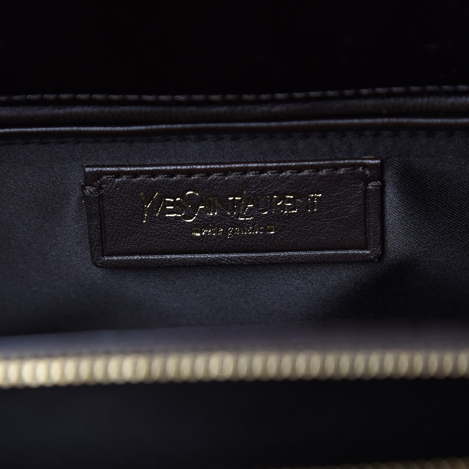 Saint Laurent Patent Calfskin Large Uptown Dark Brown 6 of 10