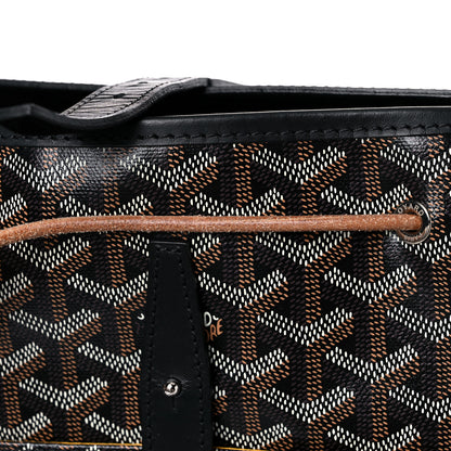Goyard Goyardine Calfskin Alpin MM Backpack Black 16 of 21
