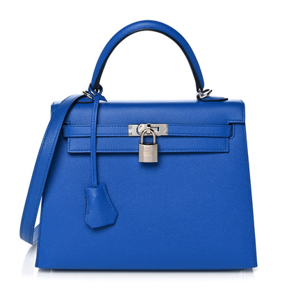 Hermes Epsom Kelly Sellier 25 Bleu Zellige 1 of 38