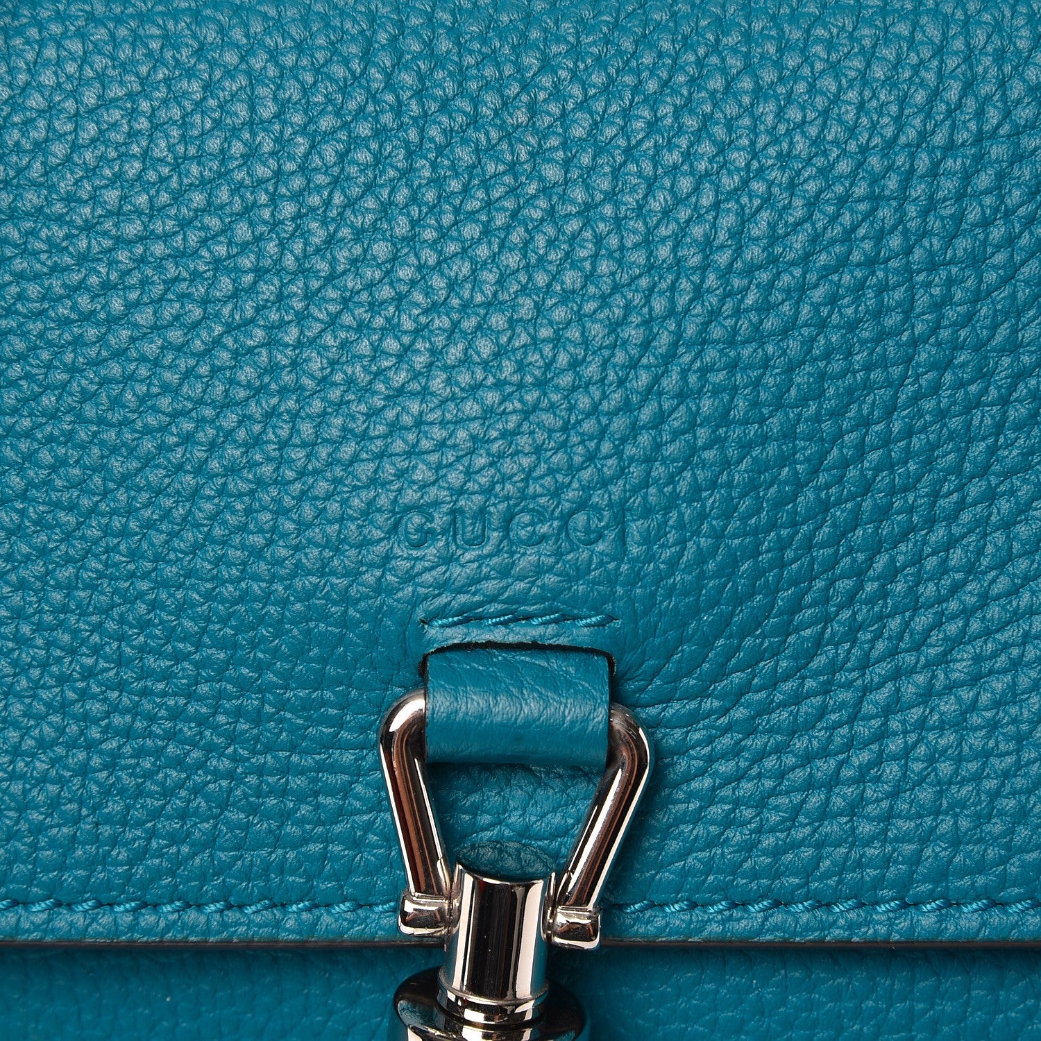 Gucci Soft Calfskin Small Jackie Shoulder Bag Blue 8 of 8