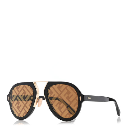 Fendi Acetate FF Aviator Sunglasses FF M0104/S Black 1 of 9