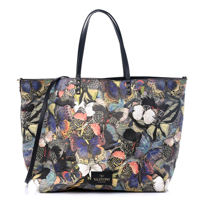 Valentino Garavani Calfskin Camubutterfly Rockstud Crossbody Tote Multicolor 1 of 19