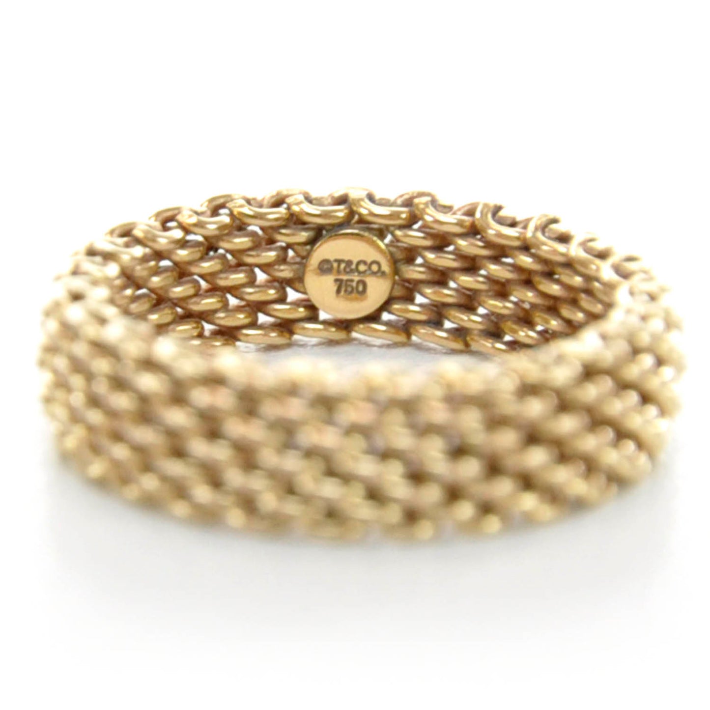 18k Rose Gold Narrow Mesh Somerset Ring 6