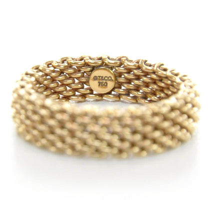 Tiffany 18k Rose Gold Narrow Mesh Somerset Ring 6 4 of 4